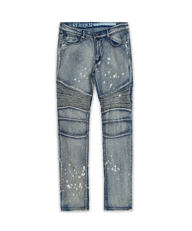 Plus Size Touch Up Paint Splatter Moto Jeans