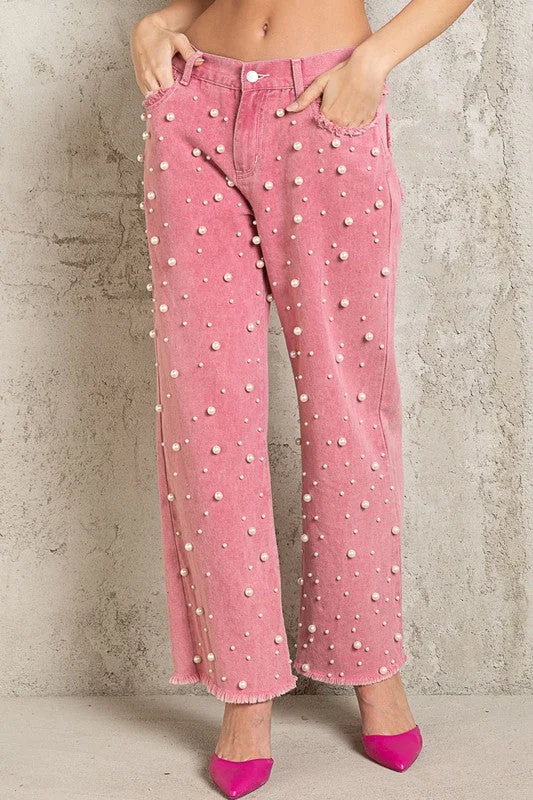 Pearl Designs Pink Denim Jeans