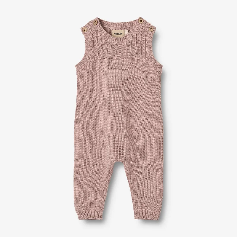 Knit Romper Vigge | Baby - dry rose