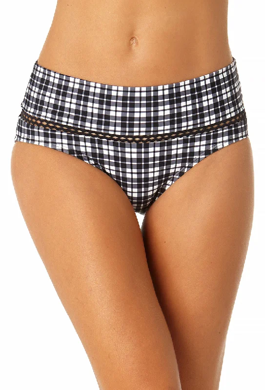 Anne Cole - Women's Trim Mid Rise Bikini Bottom