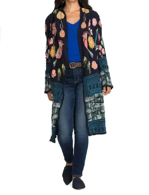 Bennie Duster Cardigan In Navy