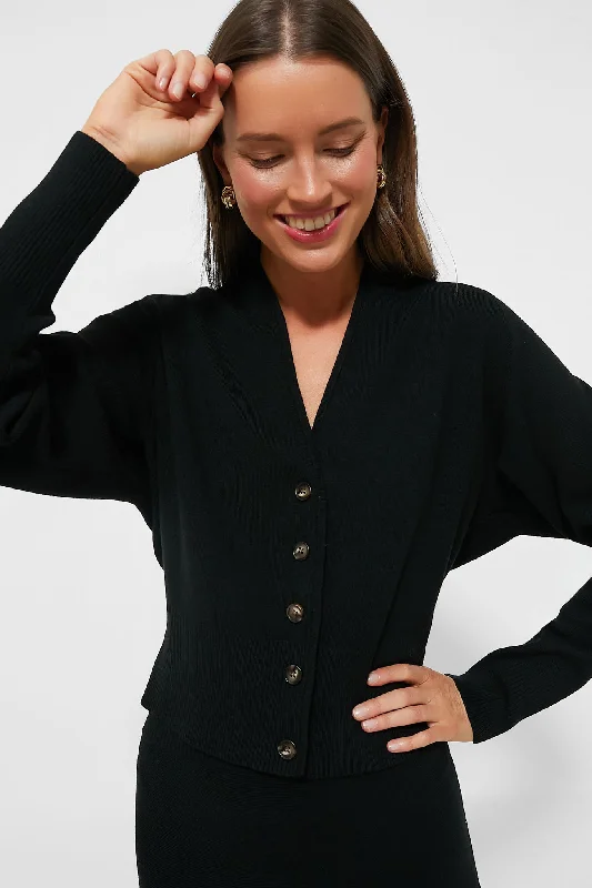 Black Knit Beverly Cardigan