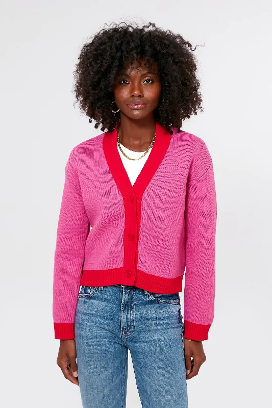 Pink and Red Emily Cardigan