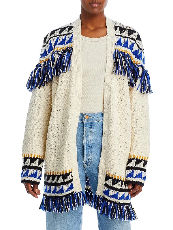 The Tassel Is Worth The Hassel Womens Alpaca Blend Tassel Cardigan Sweater