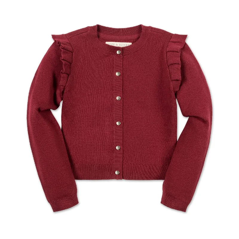 Organic Milano Ruffle Cardigan - Baby