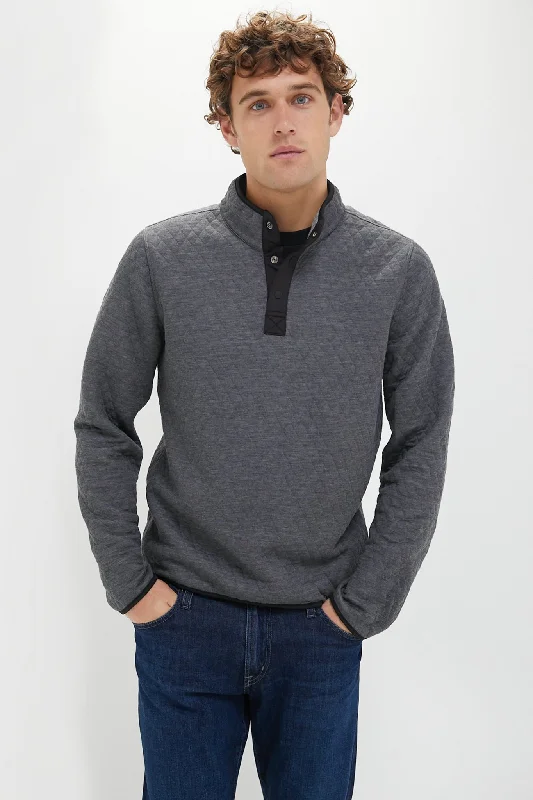 Charcoal Heather Gray Corbet Reversible Pullover