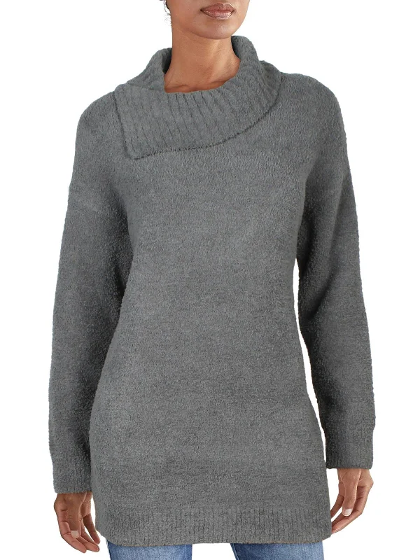 Cozychic Womens Cowl Neck Long Sleeve Pullover Sweater