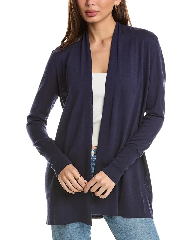 Forte Cashmere Easy Silk & Cashmere-Blend Cardigan