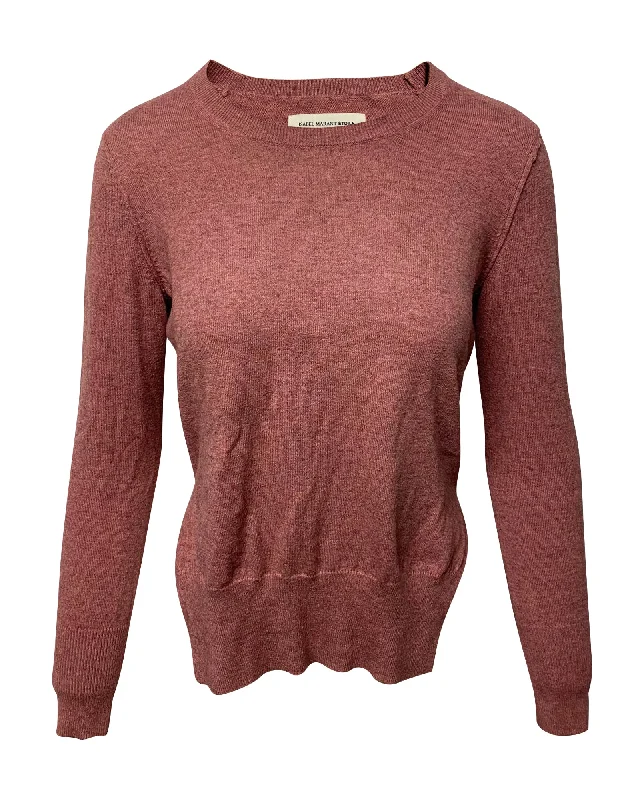 Isabel Marant Étoile Side Slit Jumper in Pink Cotton