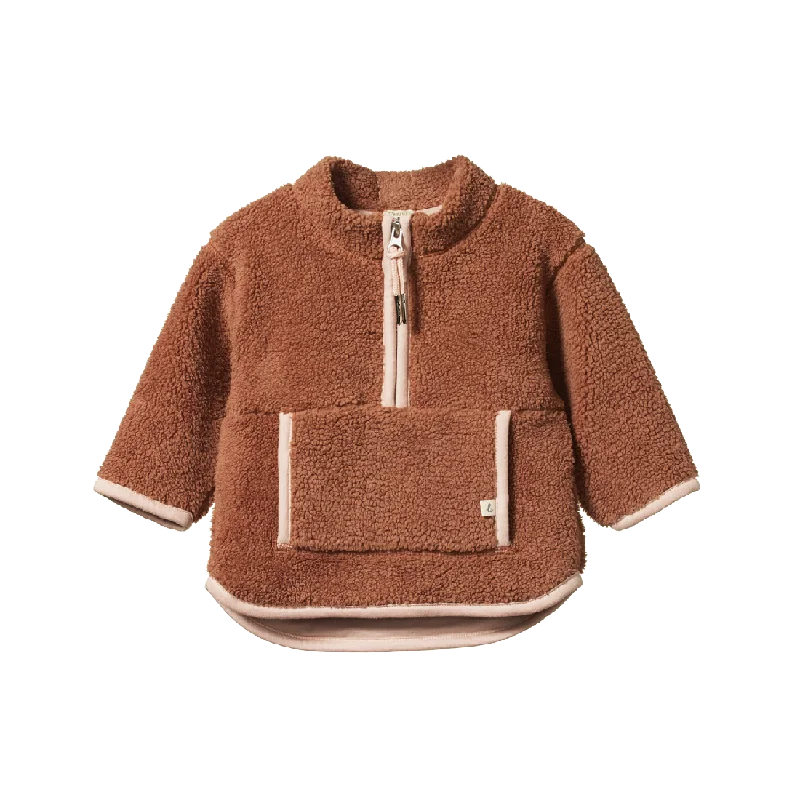 NATURE BABY - RANGER PULLOVER: HAZELNUT