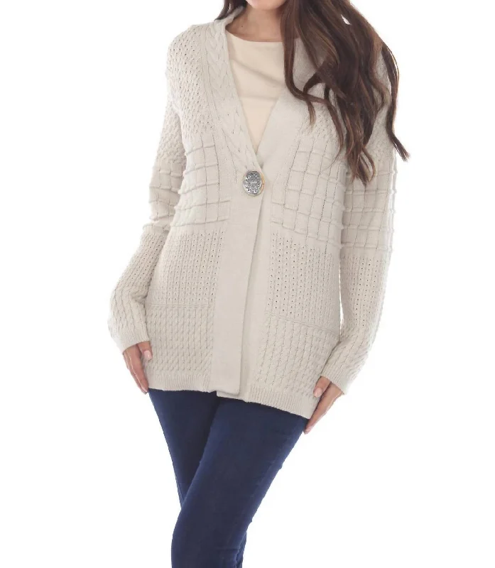 See The Good Cardigan In Pebble