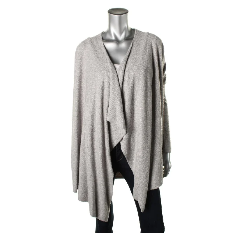 Womens Chenille Open Front Cardigan Sweater