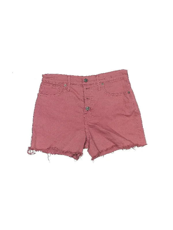 High-Rise Denim Shorts