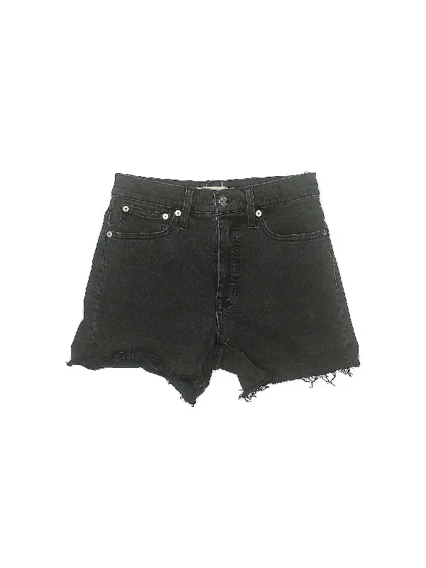 High-Rise Denim Shorts