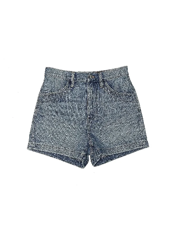 High-Rise Denim Shorts in Medium Wash