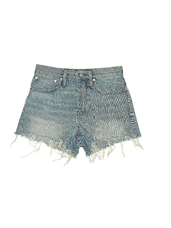 High-Rise Denim Shorts in Medium Wash