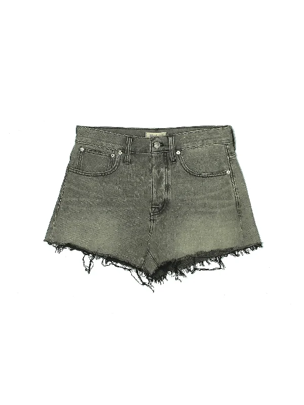 Mid-Rise Denim Shorts