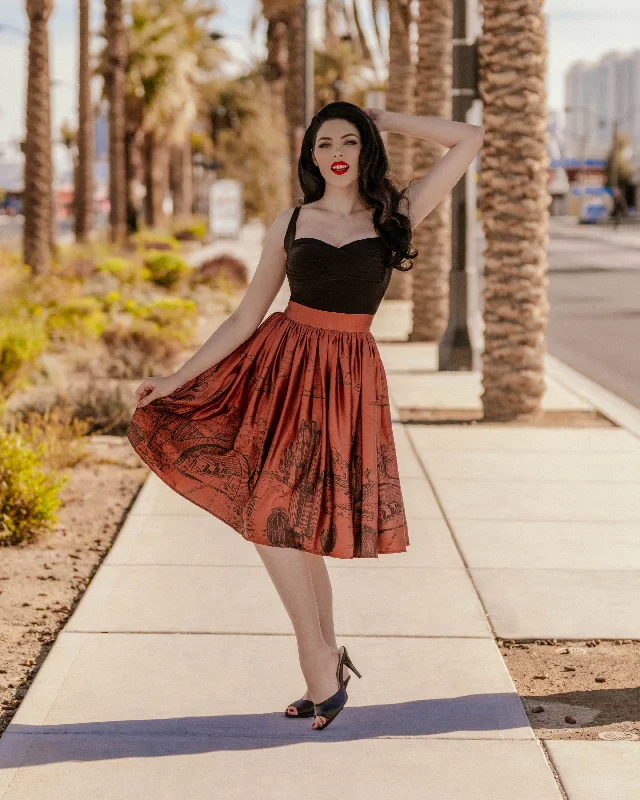 Pueblo Border Print skirt