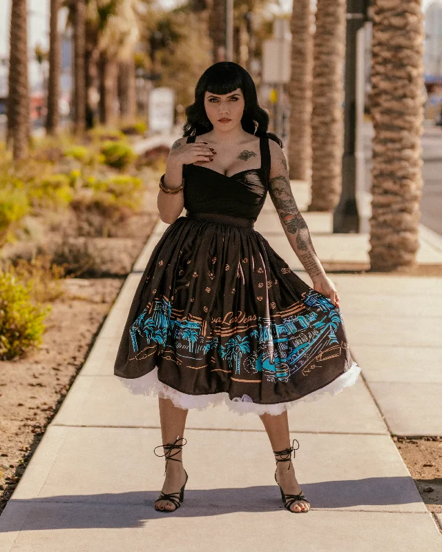 Viva Las Vegas Border Print skirt