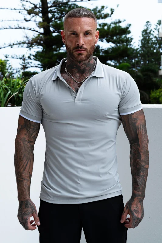 Men's High Quality Slim Fit Polo Shirt - Grey