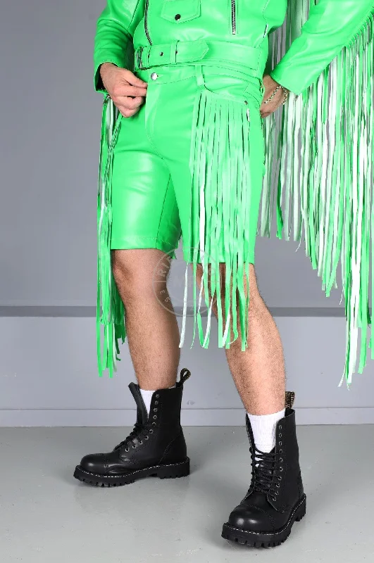 MR. Fringe Pocket Short - Neon Green