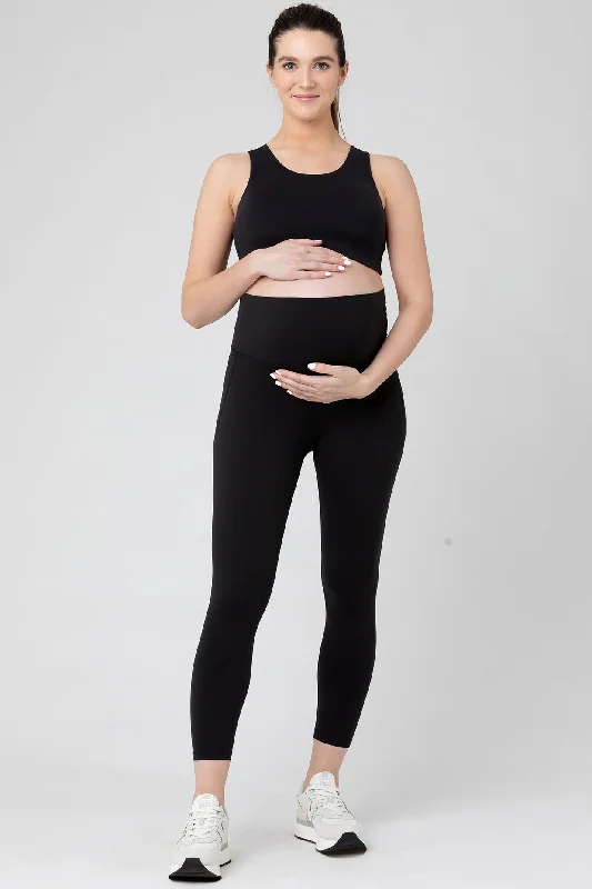 Lululemon-like Tempo Petite/Crop Maternity Legging