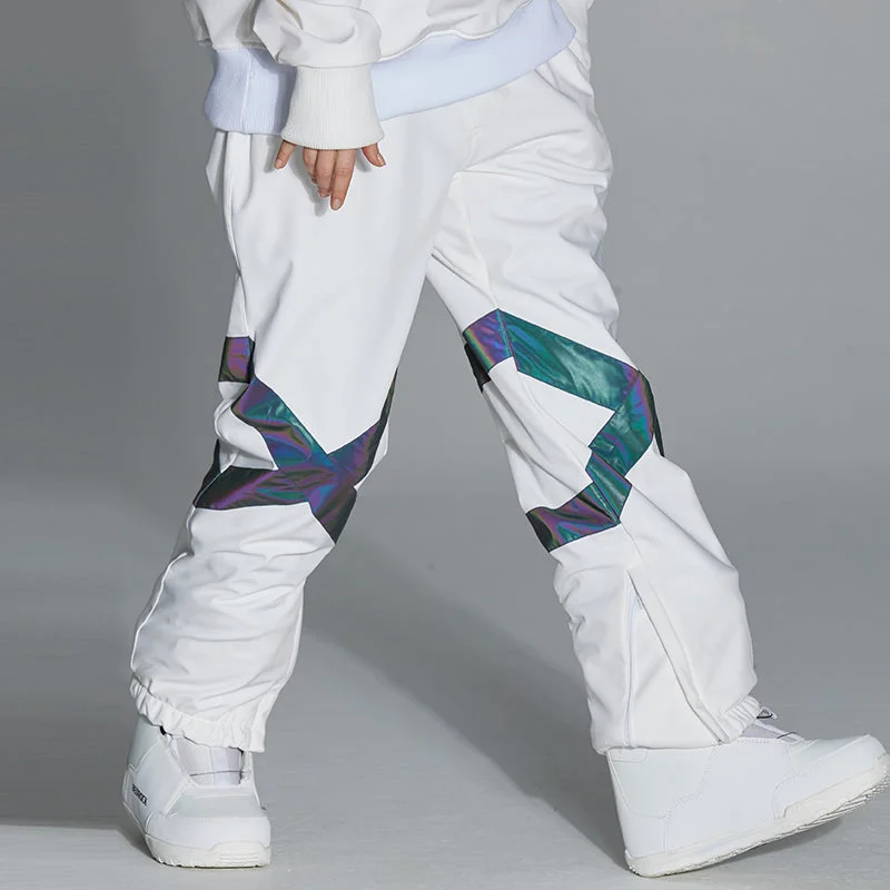 Women's Unisex Arctic Queen Glimmer Neon Light Cross X Snow Pants