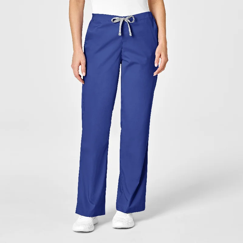 WonderWORK Women's Flare Leg Scrub Pant - Galaxy Blue