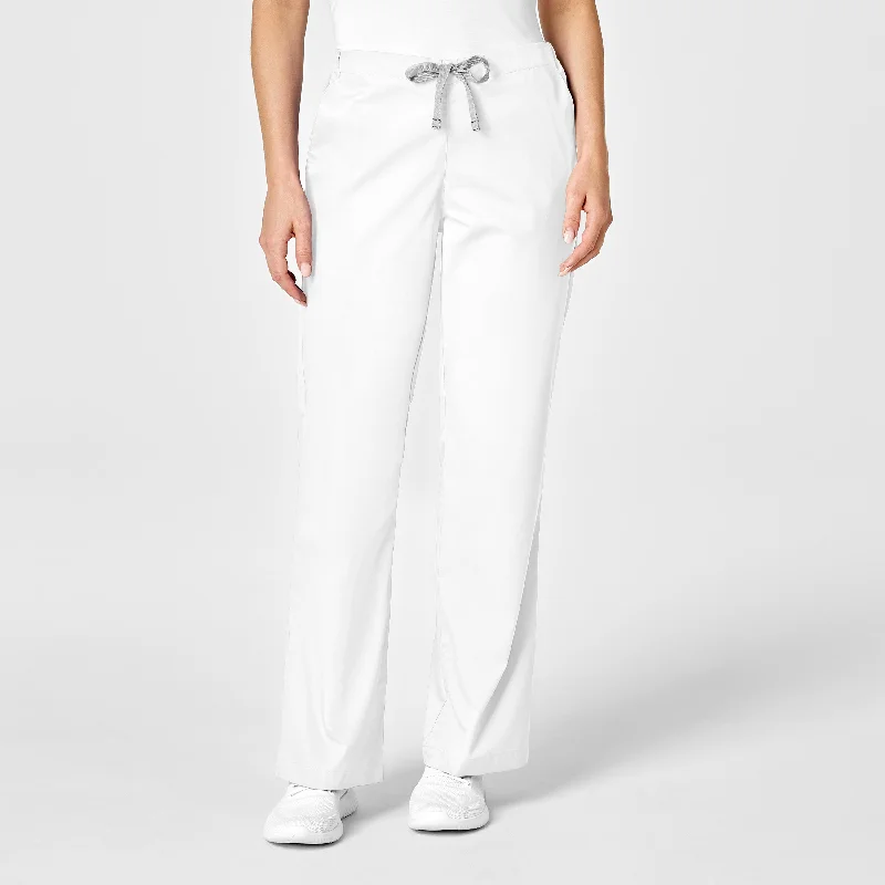 WonderWORK Women's Flare Leg Scrub Pant - White